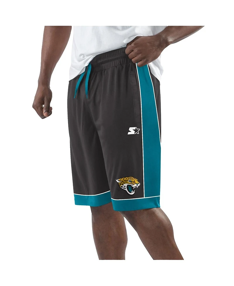 Men's Starter Black, Teal Jacksonville Jaguars Fan Favorite Fashion Shorts