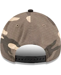 Men's New Era Boston Red Sox Camo Crown A-Frame 9FORTY Adjustable Hat