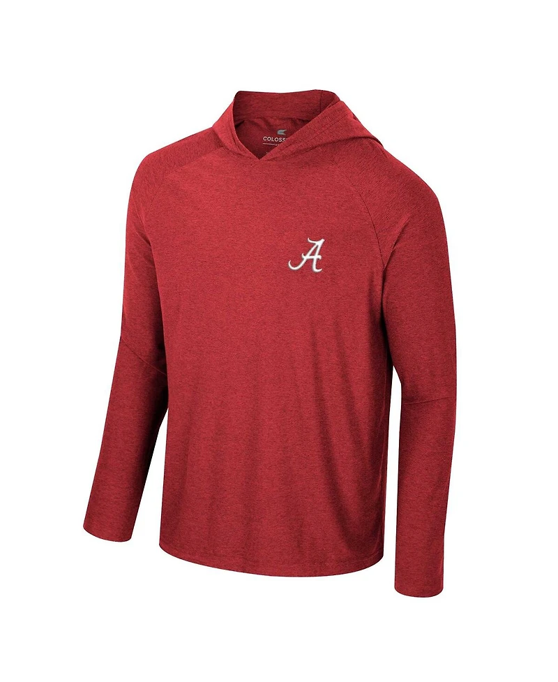 Colosseum Men's Alabama Crimson Tide Cloud Jersey Raglan Long Sleeve Hoodie T-Shirt