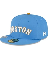 Men's New Era Light Blue Boston Red Sox City Flag 59FIFTY Fitted Hat