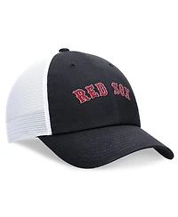 Men's Nike Navy Boston Red Sox Evergreen Wordmark Trucker Adjustable Hat