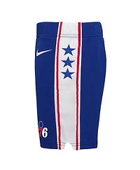 Little Boys and Girls Nike Royal Philadelphia 76ers Icon Replica Shorts