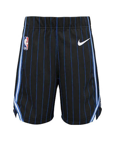 Little Boys and Girls Nike Black Orlando Magic Icon Replica Shorts