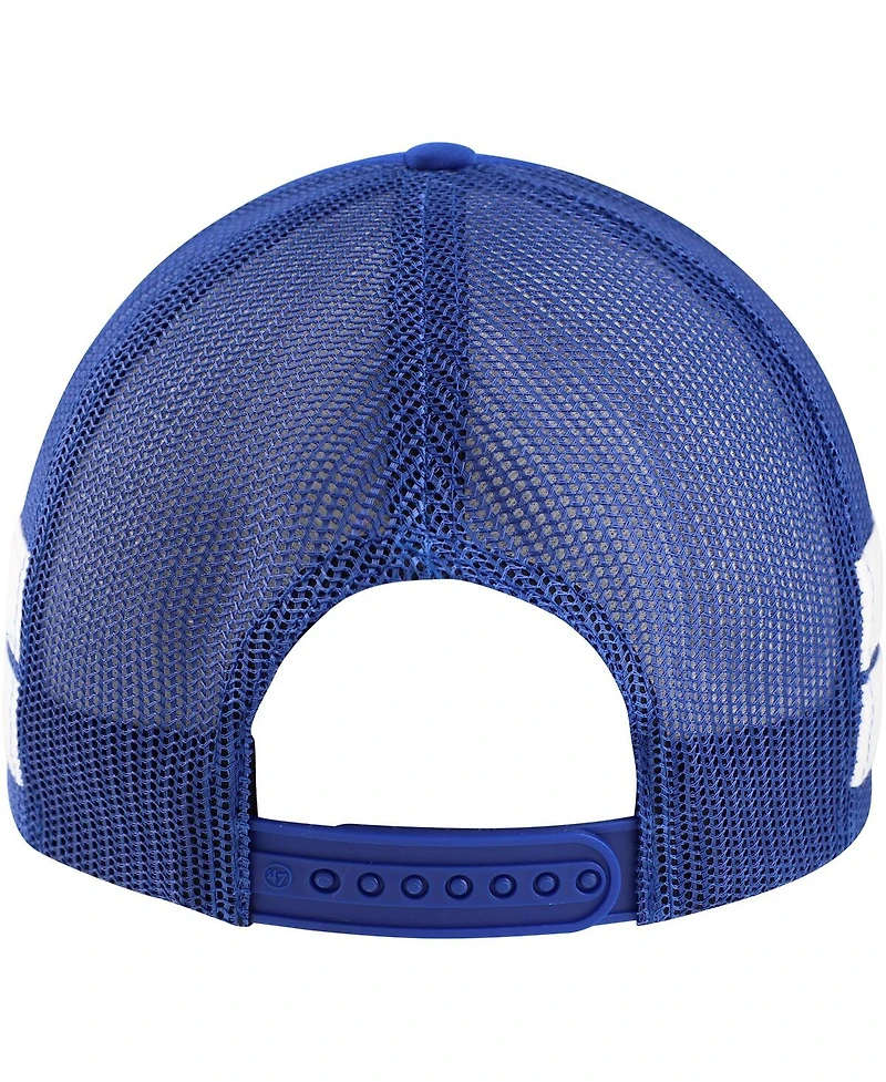 Men's '47 Brand Royal Kentucky Wildcats Sideband Trucker Adjustable Hat