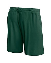 Men's Fanatics Hunter Green Milwaukee Bucks Post Up Mesh Shorts