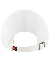 Men's '47 Brand White Distressed Oklahoma State Cowboys Vintage-Like Clean Up Adjustable Hat