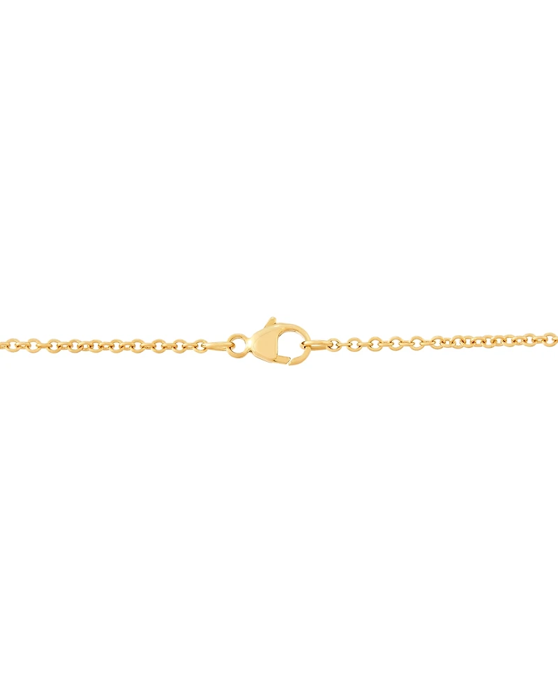 Honora Cultured Ming Pearl (13mm) & Diamond (1/10 ct. t.w.) 20" Lariat Necklace in 14k Gold