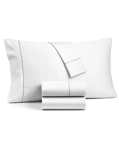 Charter Club Solid Hem 550 Thread Count 100% Cotton 4-Pc. Sheet Set, Full, Exclusively at Macy's