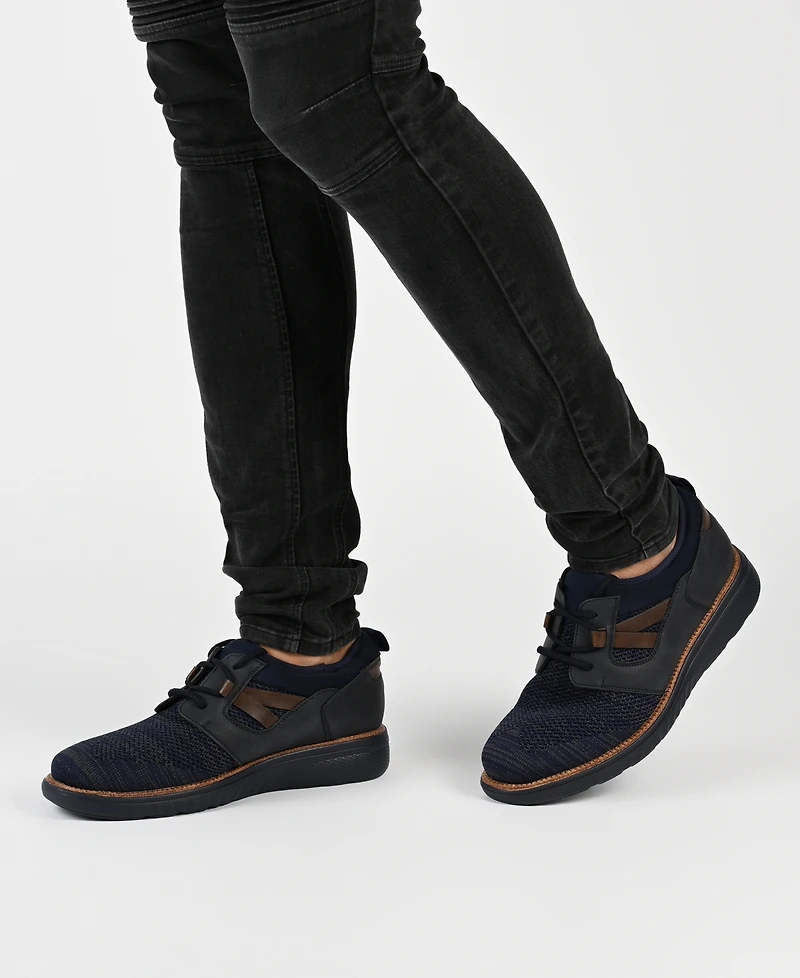 Vance Co. Men's Claxton Tru Comfort Foam Knit Lace-Up Round Toe Sneaker