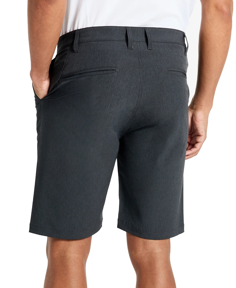 Kenneth Cole Men's Heathered Tech Performance 9" Shorts