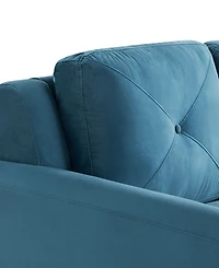 Lifestyle Solutions 56.3" W Polyester Harvard Loveseat with Curved Arms