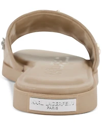Karl Lagerfeld Paris Women's Carenza Pins Flat Slide Sandals
