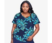 Calypsa Plus V-Neck Adele Swim Top