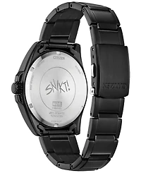 Citizen Eco-Drive Men's Marvel Wolverine Black-Tone Stainless Steel Bracelet Watch 43mm Gift Set