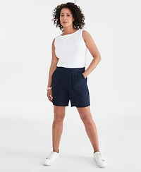 Style & Co Women's Pull-On Utility-Pocket Shorts, Created for Macy's