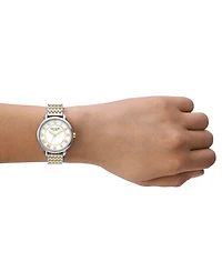 kate spade new york Women's Lily Avenue Three Hand Two-Tone Stainless Steel Watch 34mm