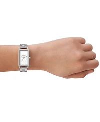 Skagen Women's Hagen Three Hand Silver-Tone Stainless Steel Watch 22mm