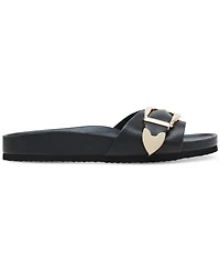Madden Girl Brookk Buckled Footbed Slide Flat Sandals