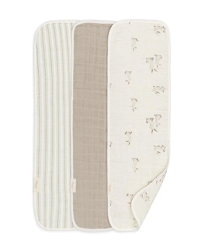 Crane Baby Cotton 3-pc. Bunny Burp Cloth Set