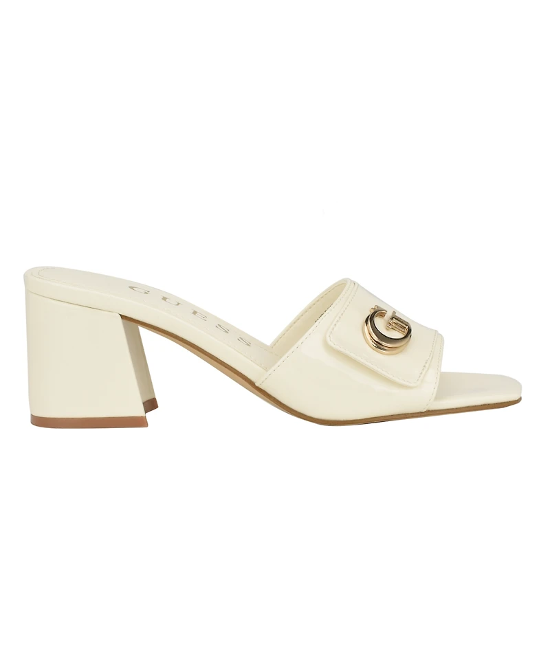 Guess Women's Gallai Block Heel Slip-On Sandals