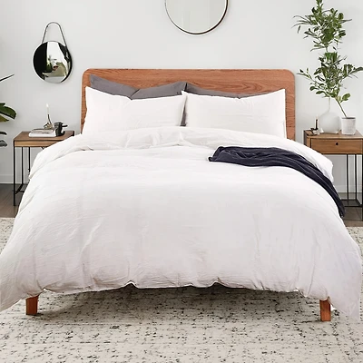 MarCielo 3 Piece Cotton Duvet Cover Set Queen