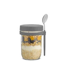 JoyJolt Dawn Overnight Oats Glass Containers, 16 Oz, Set of 3