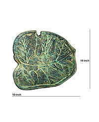 Nearly Natural 10in. Leaf Shaped Decorative Accent Tray