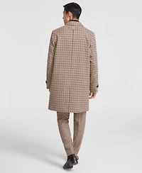 Hugo By Hugo Boss Mens Modern Fit Houndstooth Suit Separate Overcoat