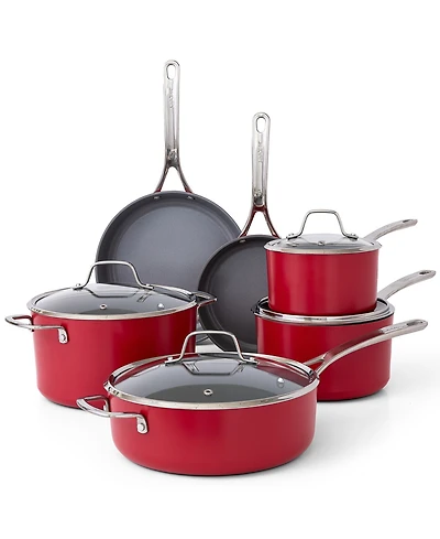Sur La Table Angelie 10-piece Ceramic Nonstick Cookware Set