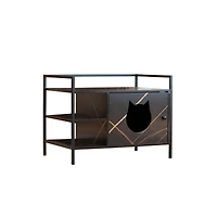 Streamdale Furniture Cat Litter Box Furniture Hidden Litterbox Enclosures