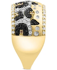 Effy Diamond Multicolor Animal Print Statement Ring (5/8 ct. t.w.) in 14k Gold