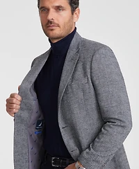 Nautica Men's Modern-Fit Solid Herringbone Tweed Sport Coat