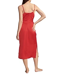 Lucky Brand Women's Cutout Apron-Neck Midi Dress