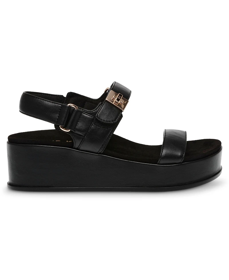Anne Klein Women's Verse Double Strap Platform Wedge Sandals