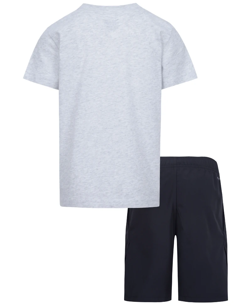 Nike Little Boys T-shirt and Woven Shorts, 2 Piece Set