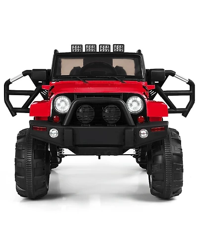 12V Electric Ride On Truck with Parental Remote Control and Led Lights