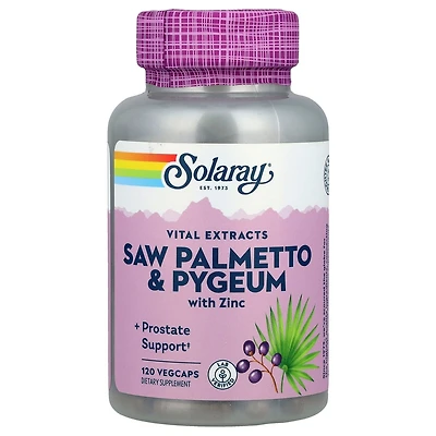 Solaray Saw Palmetto & Pygeum with Zinc - 120 VegCaps