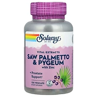 Solaray Saw Palmetto & Pygeum with Zinc - 120 VegCaps