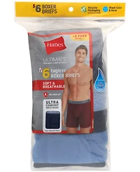 Hanes Ultimate ComfortSoft Boxer Briefs, 5+1 Bonus Pack