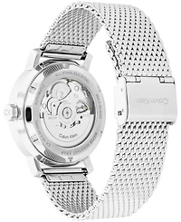 Calvin Klein Men's Iconic Automatic Silver Stainless Steel Mesh Watch 40mm