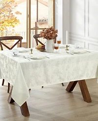 Elrene Elegant Woven Leaves Jacquard Damask Tablecloth