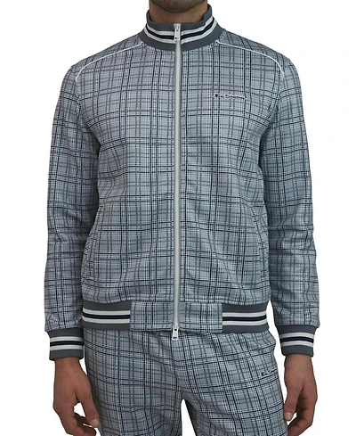 Ben Sherman Men's Glen Plaid Track Jacket