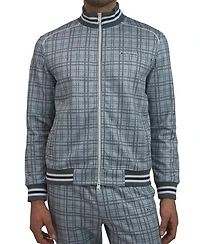 Ben Sherman Men's Glen Plaid Track Jacket