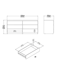 Scottsdale 6 Drawer Double Dresser
