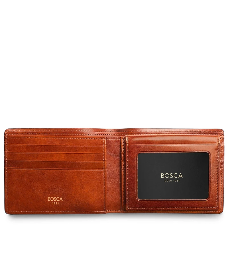 Bosca Men's Wallet, Dolce Leather Credit Wallet with I.d. Passcase