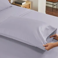 Luxury 800 Thread Count 2 Standard Pillowcases, 100% Cotton Sateen, Soft, Smooth & Thick, Fits Queen Pillows by California Design Den