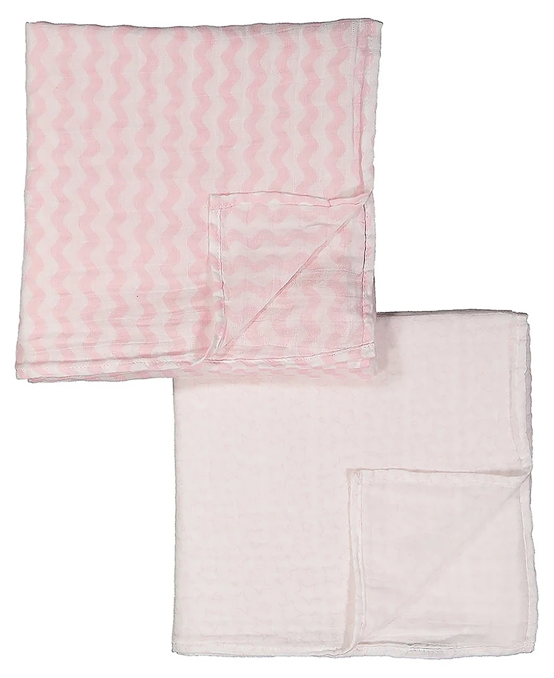 Tendertyme Baby Girls Stars Nursery Blanket Collection, 7 Piece Set