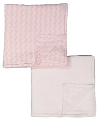 Tendertyme Baby Girls Stars Nursery Blanket Collection, 7 Piece Set