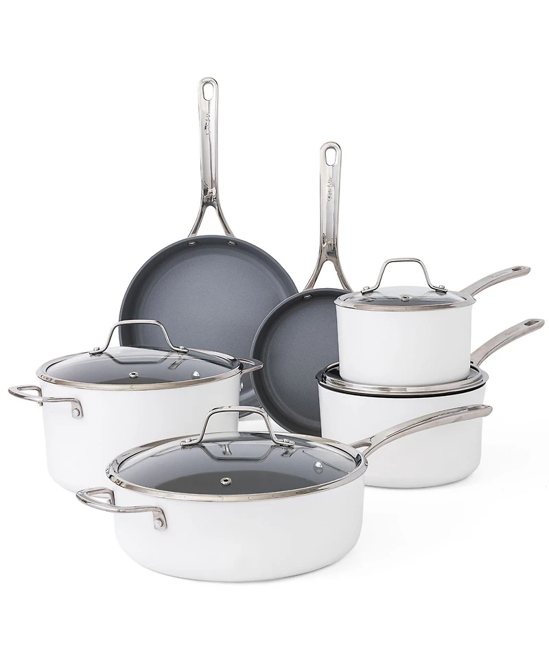 Sur La Table Angelie 10-piece Ceramic Nonstick Cookware Set