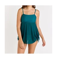 Calypsa Women's Calysa 3in1 Adjustable Strap Tankini Swim Top